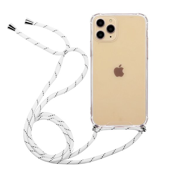Clear iPhone Case White Strap XR XS Max 11 Pro Max - Picture 2 of 6